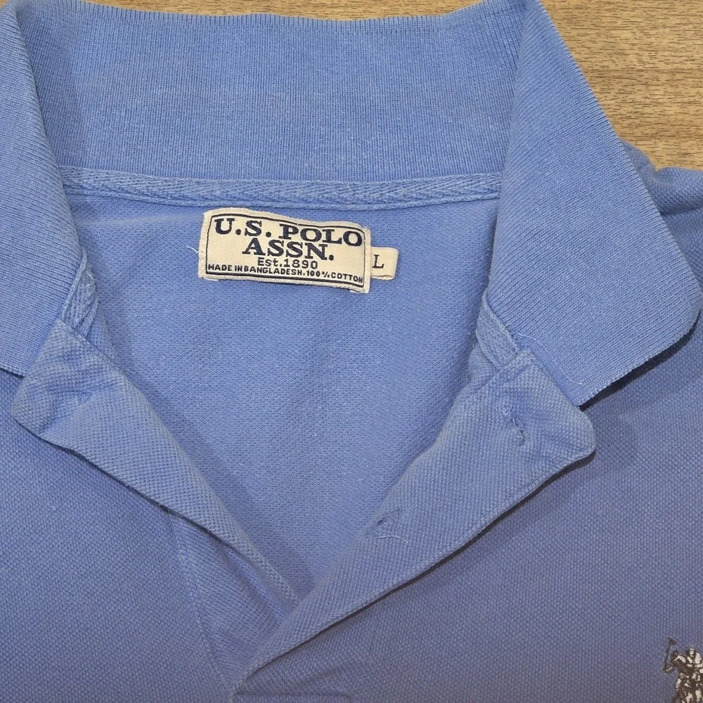 Polo Ralph‎ Lauren Polo Shirt Men's Large XL Blue Short Sleeve Polo